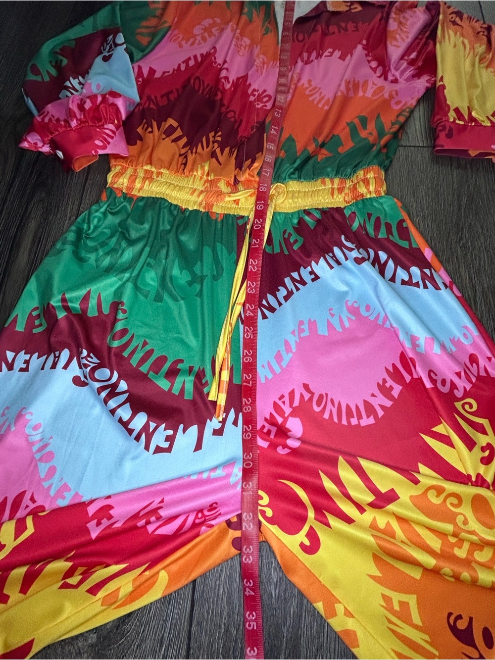 NWOT Tropical Resort Palazzo Jumpsuit Colorful Cruise Vacation Statement Outfit - Picture 8 of 16